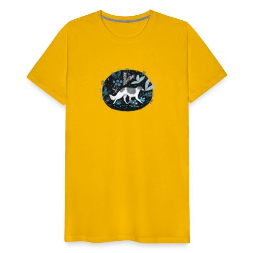 Barsoi im Mitternachtswald - Männer Premium T-Shirt