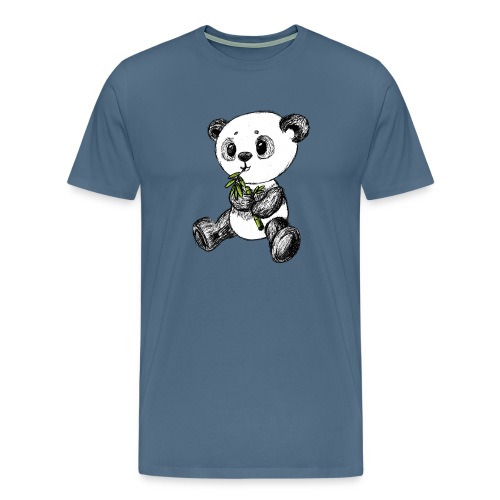 Panda Karhu värillinen scribblesirii - Miesten premium t-paita