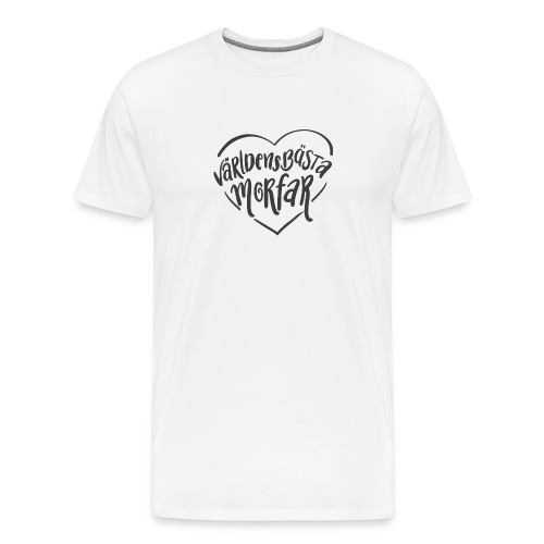 Världens bästa Morfar v2 - Premium-T-shirt herr
