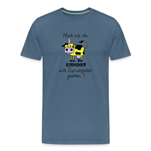 Einhorn mit Sprachfehler - Männer Premium T-Shirt