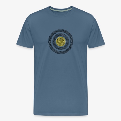 hypnotic circle lines - Mannen Premium T-shirt