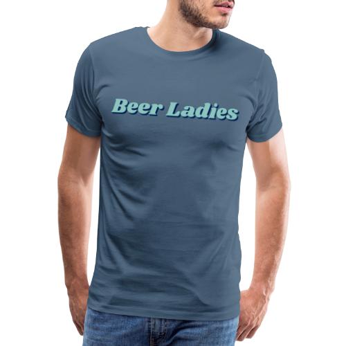 Beer Ladies - logo teal - Men's Premium T-Shirt