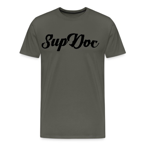 Supdoc Schriftzug schwarz - Männer Premium T-Shirt