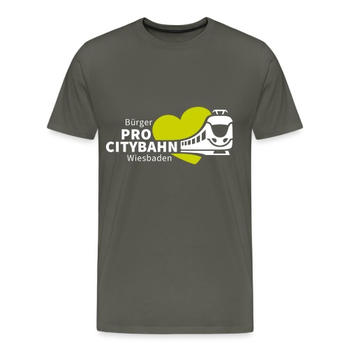 logo_long_whitegreen - Männer Premium T-Shirt
