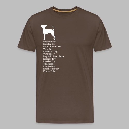 koirat kieletlk - Miesten premium t-paita