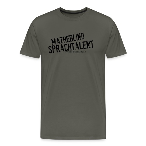 Sprachtalent Matheblind S - Männer Premium T-Shirt