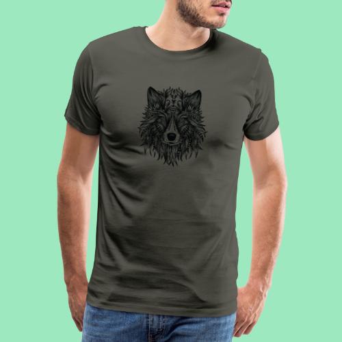 bohemian Wolf T-shirt - Mannen Premium T-shirt