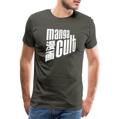 Manga Cult Logo Weiß - Männer Premium T-Shirt