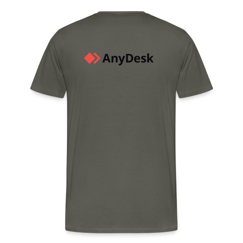 AnyDesk - logo black - Männer Premium T-Shirt
