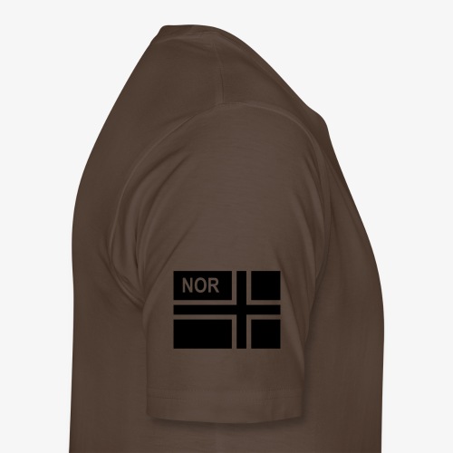 Norsk taktisk flagga Norge - NOR (höger) - Premium-T-shirt herr