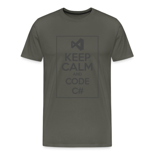 Keep Calm And Code C# - Men's Premium T-Shirt