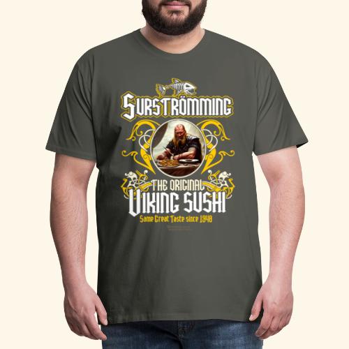 Surströmming T-Shirt Design Wikinger Sushi - Männer Premium T-Shirt