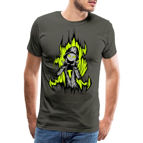 KRASS mit Flamme - Männer Premium T-Shirt