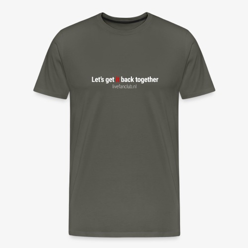 tekst back center png - Mannen Premium T-shirt