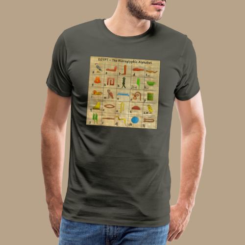 The Hieroglyphic Alphabet - Männer Premium T-Shirt