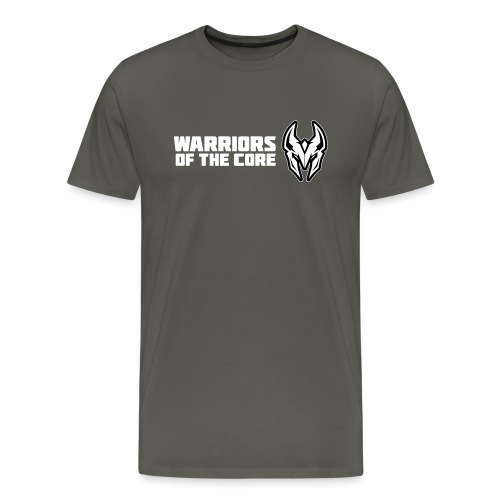 WOTC logo 2019 met tekst links - Mannen Premium T-shirt