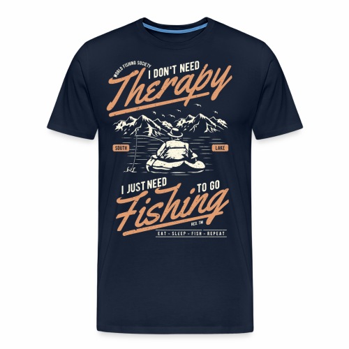 Fishing Therapy - Männer Premium T-Shirt