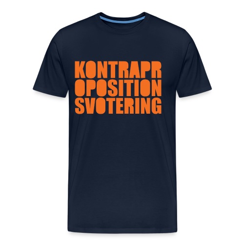 Kontrapropositionsvotering ORANGE - Premium-T-shirt herr