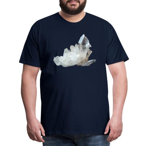Bergkristall Mineral Quarz - Männer Premium T-Shirt