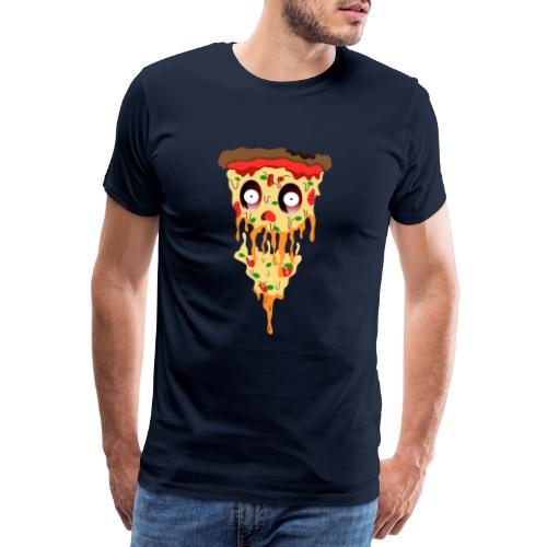 Schockierte Horror Pizza - Männer Premium T-Shirt