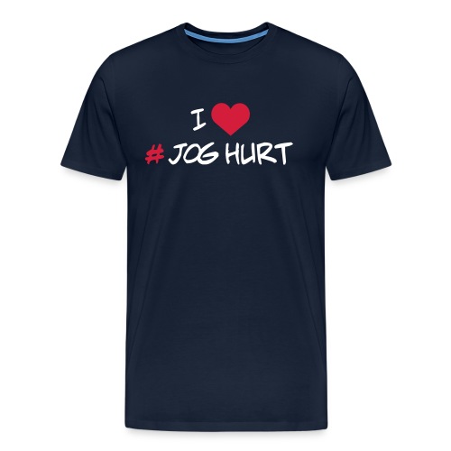 i love hashtag # joghurt - Männer Premium T-Shirt