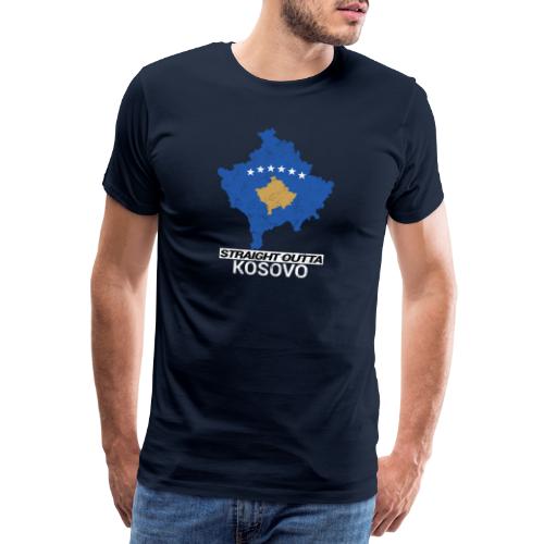Straight Outta Kosovo country map - Men's Premium T-Shirt