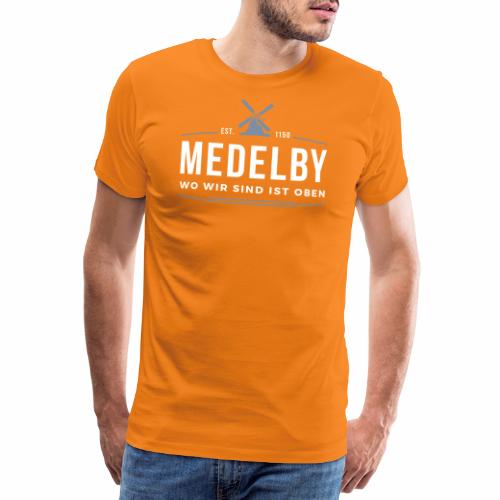Medelby - Wo wir sind ist oben - Männer Premium T-Shirt