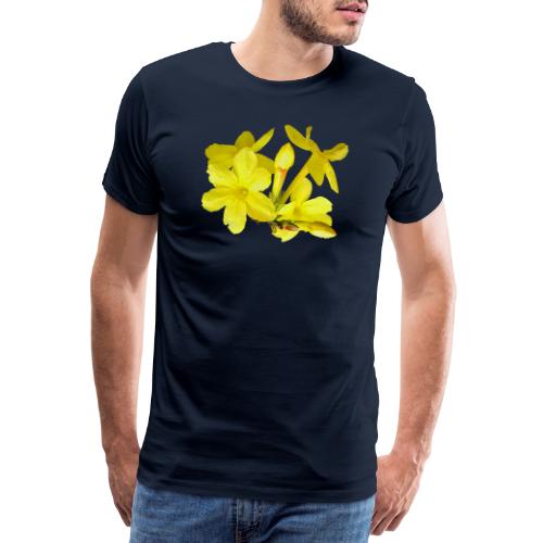 Winterjasmin Jasmin gelb Duft Zierpflanze Strauch - Männer Premium T-Shirt
