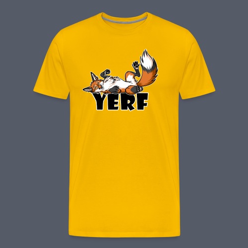 Lazy YERF FOX / Fuchs - Männer Premium T-Shirt