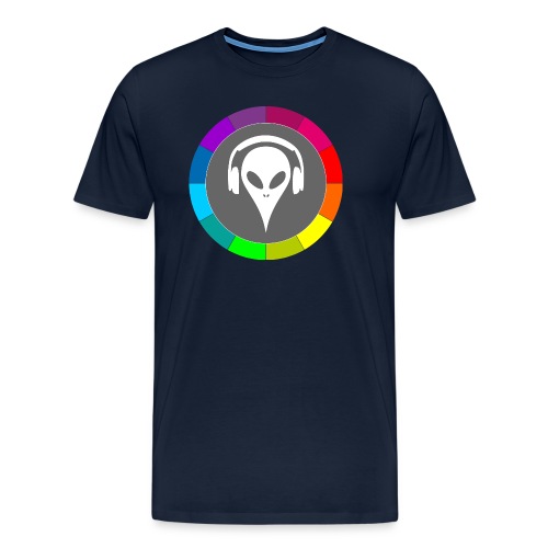 Regnbue farver Alien - Herre premium T-shirt