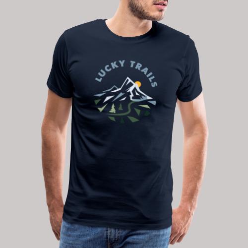 Lucky Trails mit Hashtag - Männer Premium T-Shirt