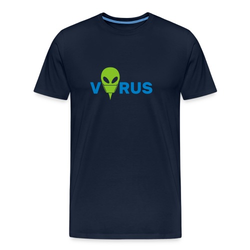 Alien Virus - Herre premium T-shirt