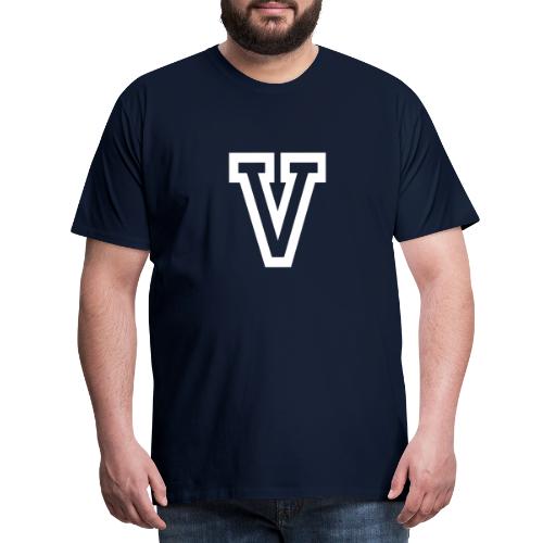 V for Vegan - Männer Premium T-Shirt
