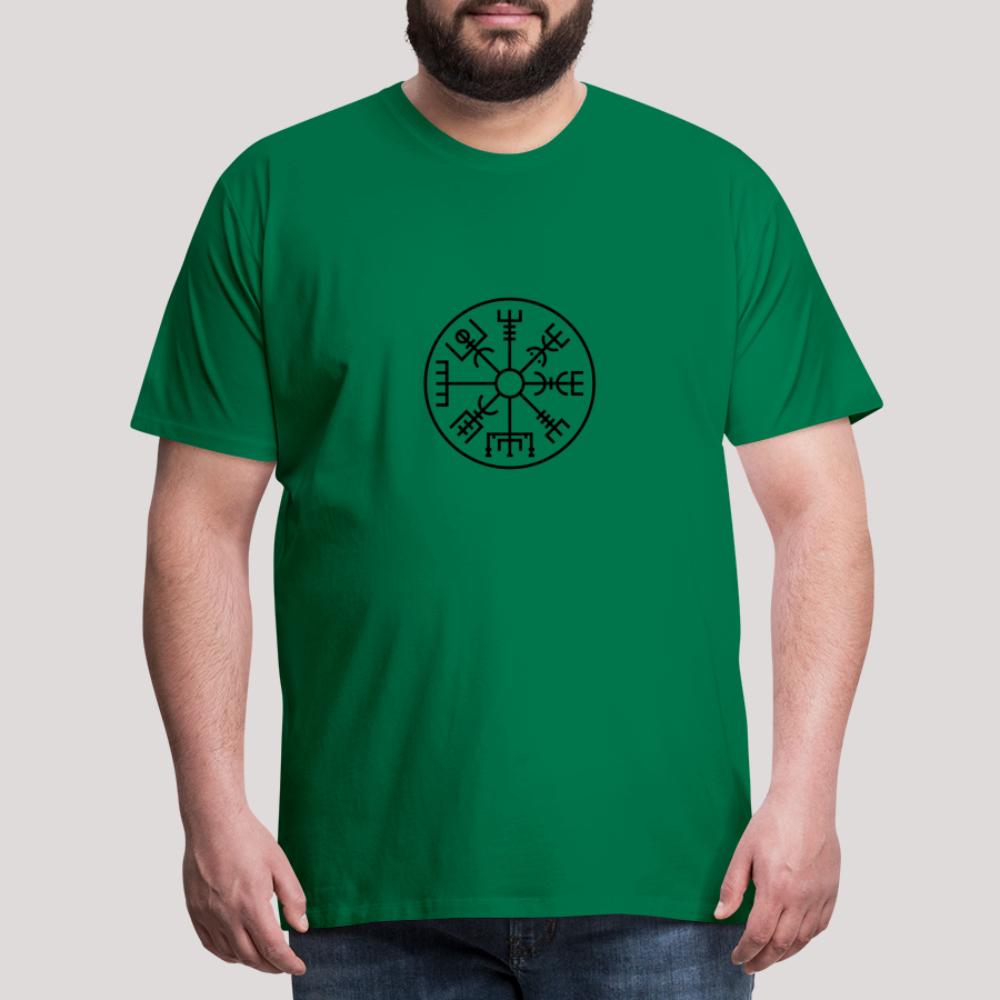 Vegvisir Kreis - Männer Premium T-Shirt Kelly Green
