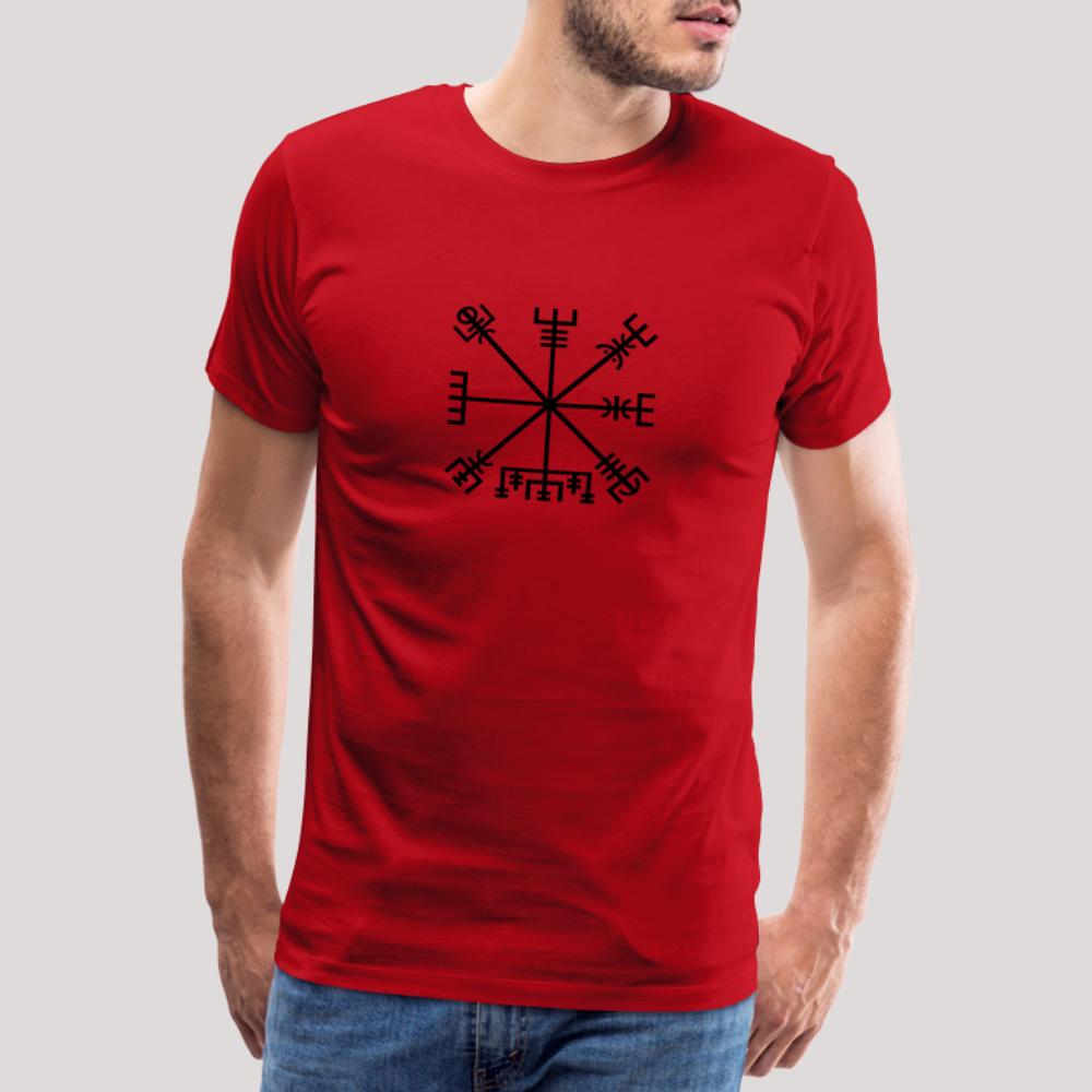 Vegvisir - Männer Premium T-Shirt Rot