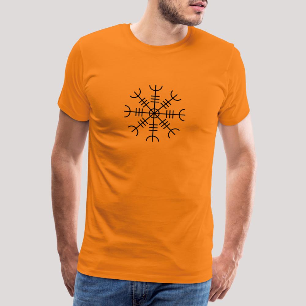 Aegishjalmur - Männer Premium T-Shirt Orange
