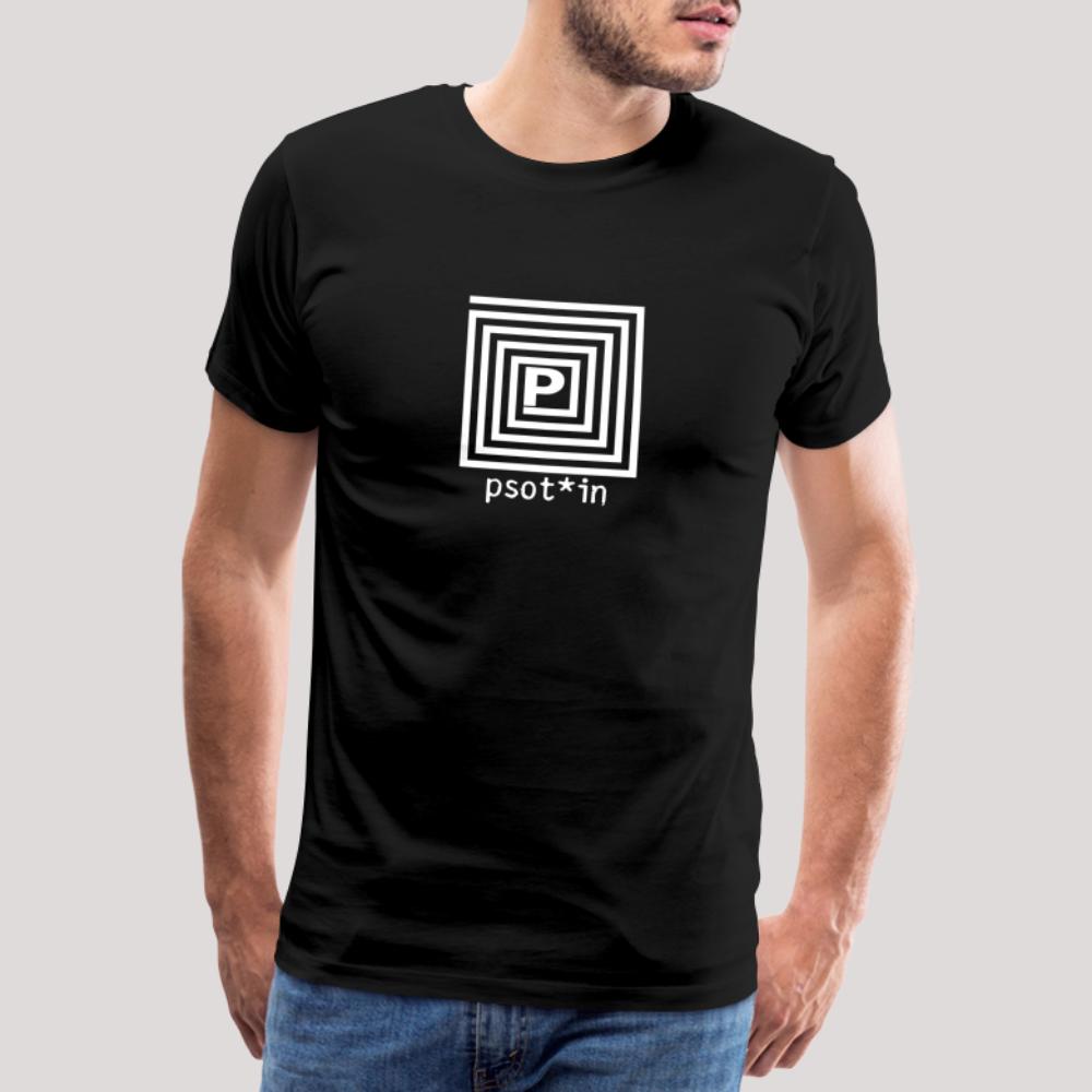 psot*in Weiß - Männer Premium T-Shirt Schwarz