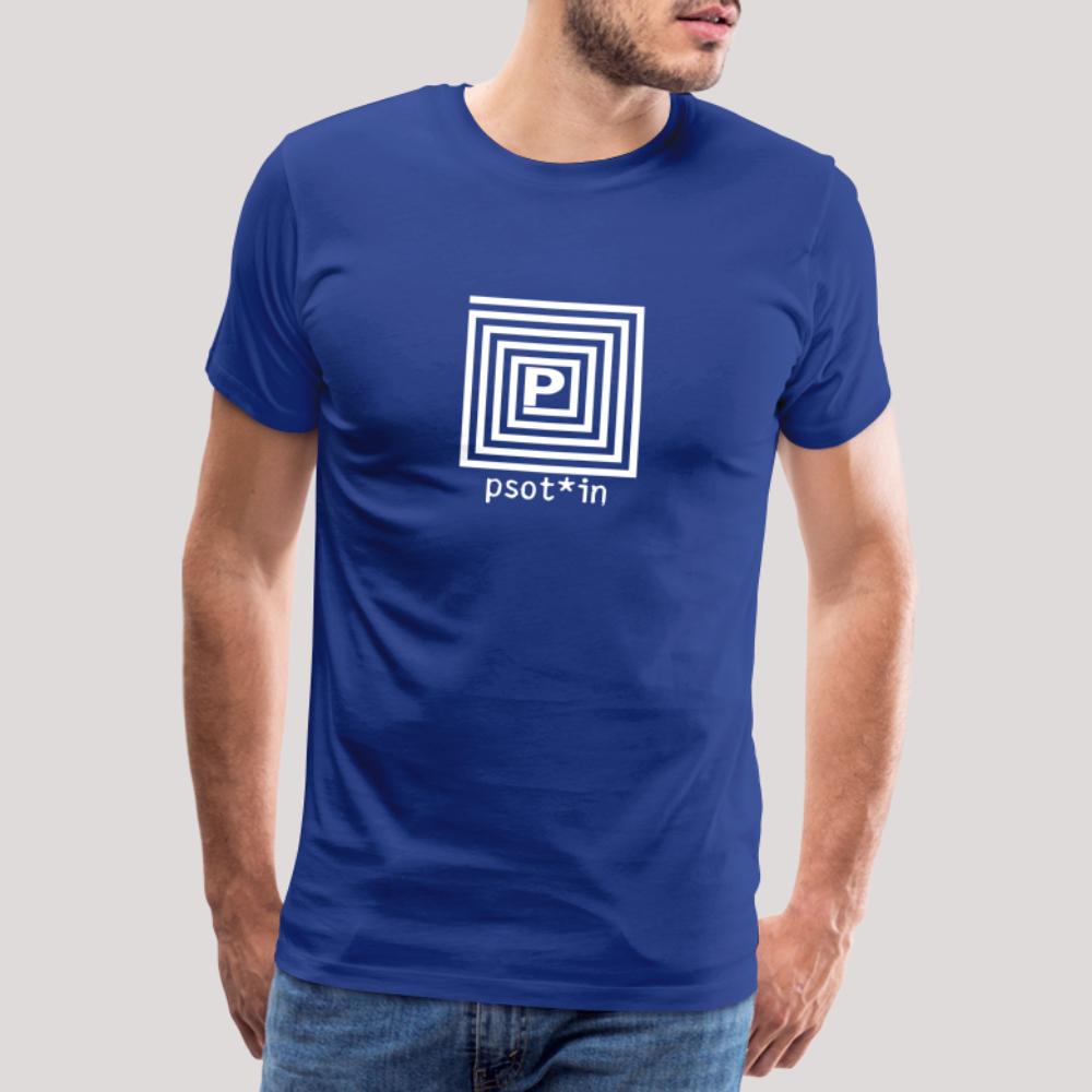 psot*in Weiß - Männer Premium T-Shirt Königsblau