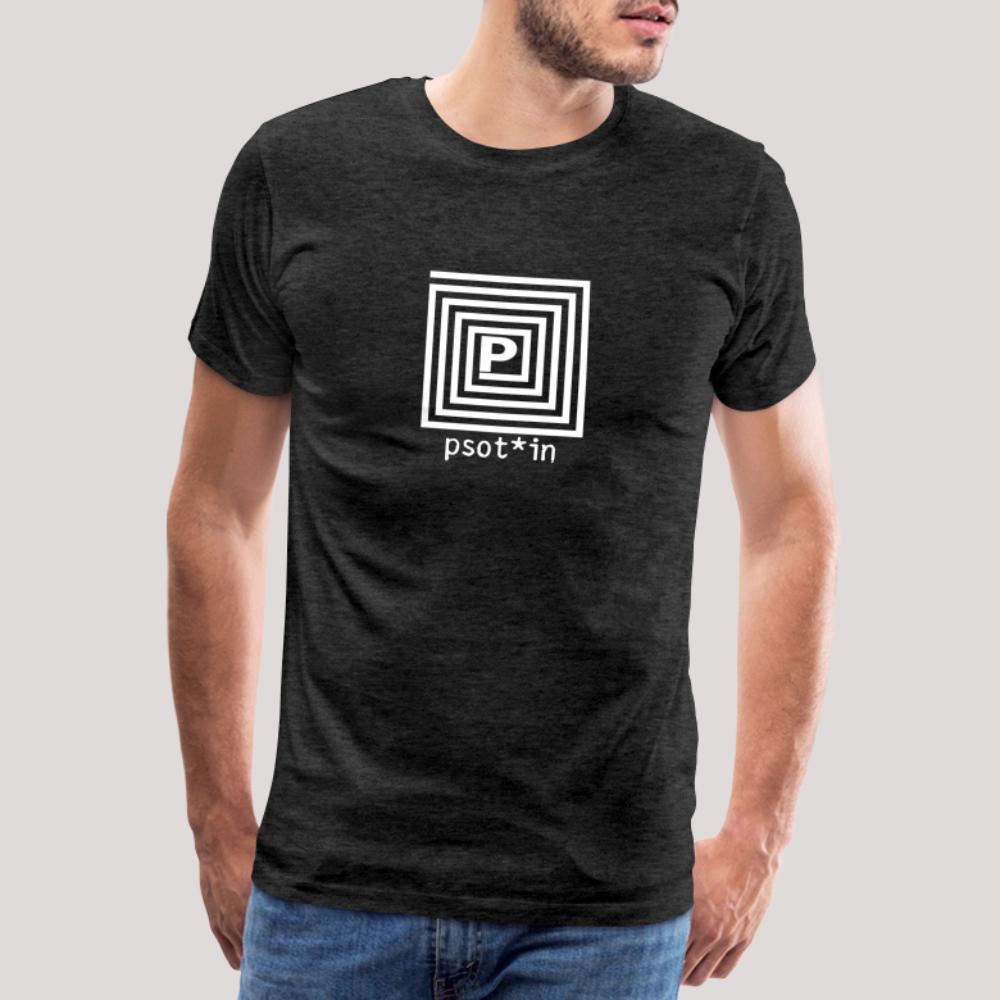 psot*in Weiß - Männer Premium T-Shirt Anthrazit