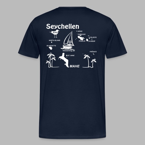 Seychellen Insel Crewshirt Mahe etc. - Männer Premium T-Shirt