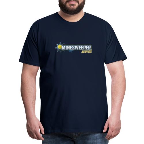 Minesweeper.World Logo mit Icon // 2 Druckbereiche - Männer Premium T-Shirt