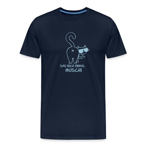 Vorschau: kater katze mooning finger - Männer Premium T-Shirt