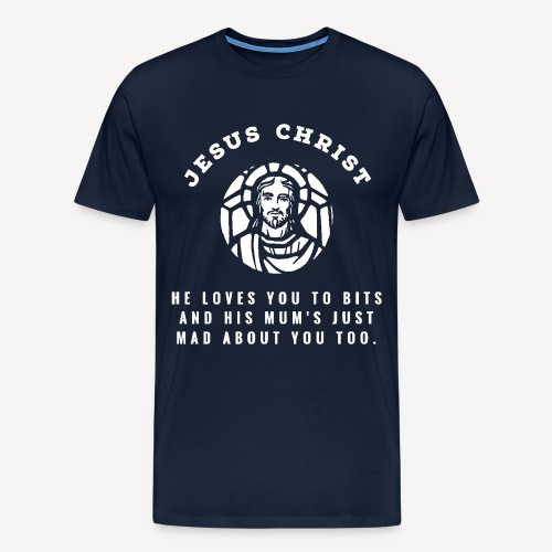 JESUS CHRIST - HE LOVES YOU.... - Herre premium T-shirt