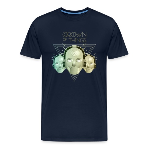 Crown ShirtKöpfeSchrift - Männer Premium T-Shirt