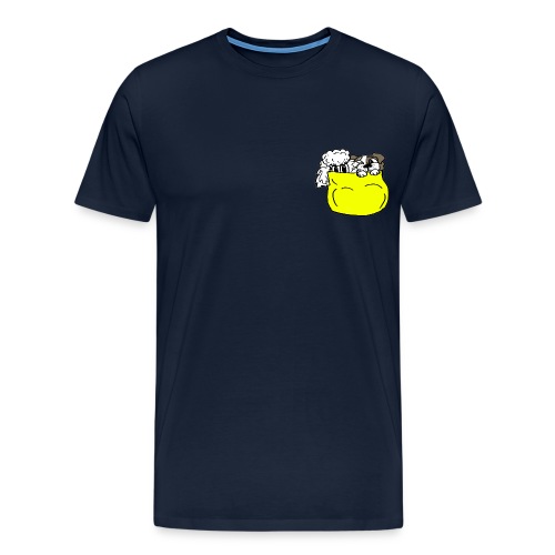 Taschenhunde gelb - Männer Premium T-Shirt