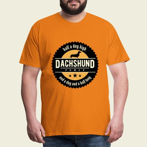 Dachshund Power - Mannen Premium T-shirt