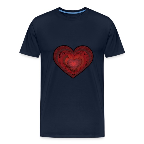pattern heart - Men's Premium T-Shirt