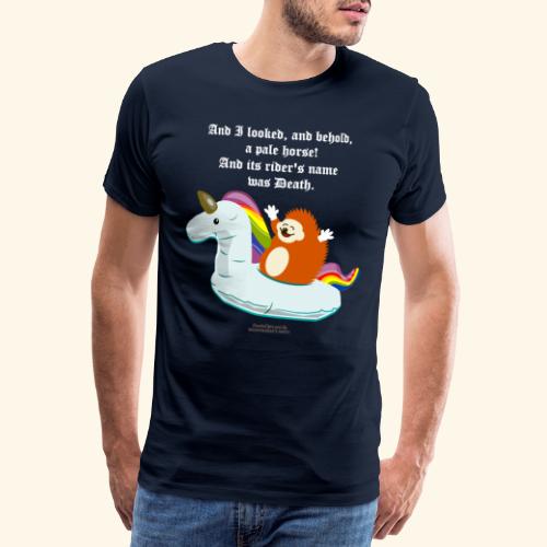 Geek T Shirt Igel, Einhorn & Johannes-Offenbarung - Männer Premium T-Shirt
