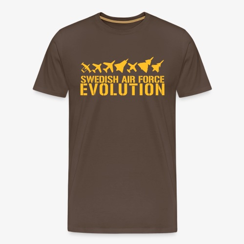 Swedish Air Force Evolution - Premium-T-shirt herr