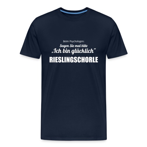 Riesling vs. Psychologe - Männer Premium T-Shirt
